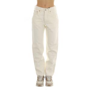 JEANS 501 CROPPED LEVI'S BIANCO